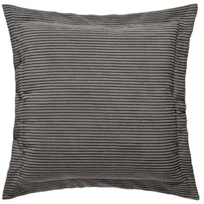 Jette Home Flatterkissen M aus Cordstoff Sila - grau - Materialmix - 75 cm - 75 cm | Möbel Kraft