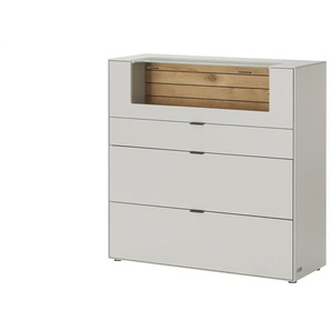 Jette Home Highboard  Como ¦ grau ¦ Maße (cm): B: 122 H: 122 T: 46