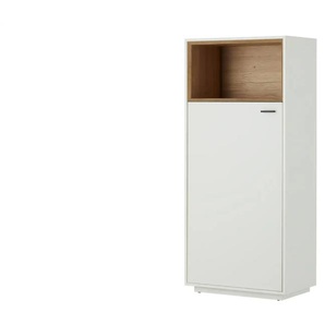 Jette Home Highboard  Coruna ¦ weiß ¦ Maße (cm): B: 63 H: 142 T: 38.0