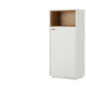 Jette Home Highboard  Coruna ¦ weiß ¦ Maße (cm): B: 63 H: 142 T: 38.0