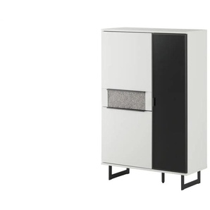 Jette Home Highboard  Stone ¦ weiß ¦ Maße (cm): B: 91 H: 139 T: 38.0