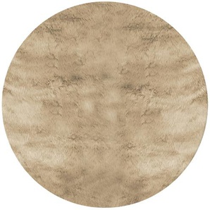 Jette Home Hochflorteppich  Cozy ¦ beige ¦ Synthethische Fasern Ø: 140