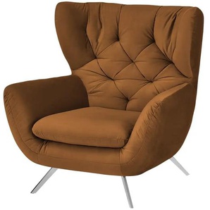 Jette Home Hochlehnsessel Caldara - braun - Materialmix - 100 cm - 106 cm - cm 95,0 | Möbel Kraft