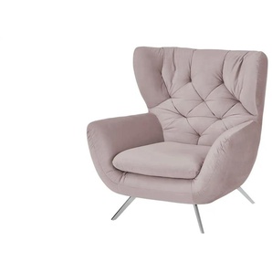 Jette Home Hochlehnsessel  Caldara ¦ rosa/pink ¦ Maße (cm): B: 100 H: 106 T: 95.0