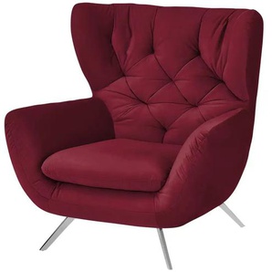 Jette Home Hochlehnsessel Caldara - rot - Materialmix - 100 cm - 106 cm - cm 95,0 | Möbel Kraft