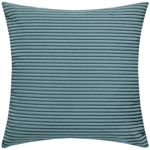 Jette Home Kissen Cord Sila ¦ türkis/petrol ¦ Maße (cm): B: 50 H: 50 T: 15.0