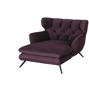 Jette Home Longseat-Sessel Samt Caldara ¦ lila/violett ¦ Maße (cm): B: 126 H: 94 T: 160.0