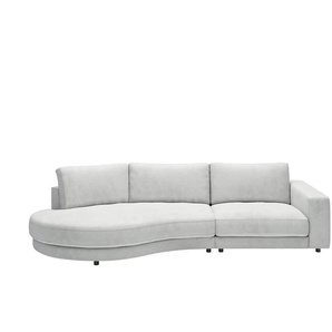 Jette Home Organisches Einzelsofa in Feincord Sila ¦ grau ¦ Maße (cm): B: 330 H: 85 T: 166.0