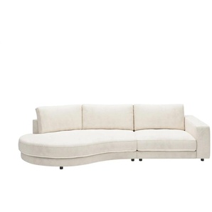 Jette Home Organisches Einzelsofa in Feincord Sila ¦ weiß ¦ Maße (cm): B: 330 H: 85 T: 166.0