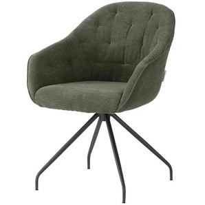 Jette Home Polsterstuhl  Abby ¦ grün ¦ Maße (cm): B: 62 H: 85 T: 69.0