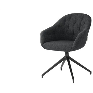 Jette Home Polsterstuhl  Abby ¦ schwarz ¦ Maße (cm): B: 62 H: 85 T: 69.0