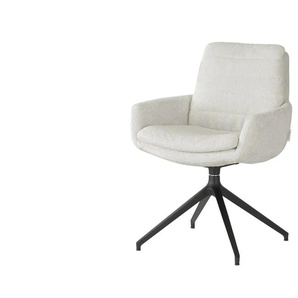 Jette Home Polsterstuhl drehbar Ferro ¦ weiß ¦ Maße (cm): B: 64 H: 85 T: 70.0