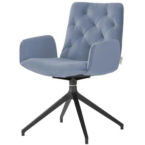 Jette Home Polsterstuhl drehbar Salo ¦ blau ¦ Maße (cm): B: 59 H: 87 T: 66.0