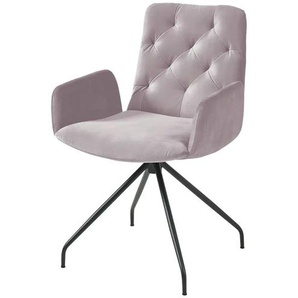 Jette Home Polsterstuhl  Salo ¦ rosa/pink ¦ Maße (cm): B: 59 H: 87 T: 66.0