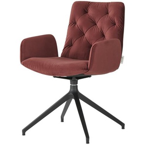 Jette Home Polsterstuhl  Salo ¦ rot ¦ Maße (cm): B: 59 H: 87 T: 66