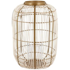 Jette Home Rattanlaterne   ¦ holzfarben ¦ Rattan,Eisen,Glas ¦ Maße (cm): H: 61  Ø: 44