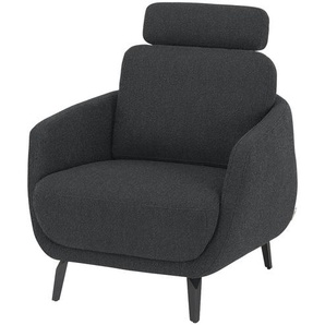 Jette Home Sessel aus Bouclé Jette About ¦ schwarz ¦ Maße (cm): B: 78 H: 95 T: 88