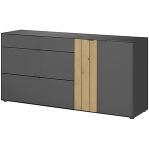 Jette Home Sideboard Como ¦ grau ¦ Maße (cm): B: 182 H: 88 T: 46.0