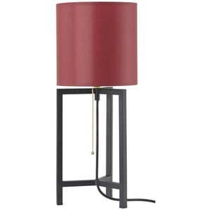 Jette Home Tischleuchte 1-flg.Schirm Stoff/  Beere - rot - Materialmix - 51 cm - [20.0] | Möbel Kraft