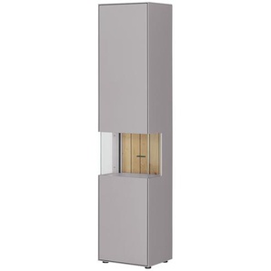 Jette Home Vitrine  Como ¦ grau ¦ Maße (cm): B: 47 H: 206 T: 38.0