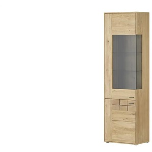 Jette Home Vitrine  Laguna ¦ holzfarben ¦ Maße (cm): B: 64 H: 207 T: 38