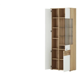 Jette Home Vitrine  Laguna ¦ weiß ¦ Maße (cm): B: 79 H: 207 T: 38