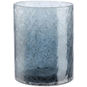 Jette Home Windlicht Craquele - blau - Glas - 10 cm - [8.5] | Möbel Kraft