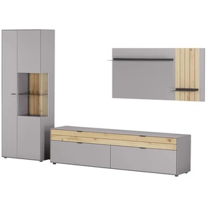 Jette Home Wohnkombination Como - grau - Materialmix - 333 cm - 206 cm - cm 46,0 | Möbel Kraft