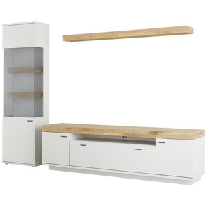 Jette Home Wohnkombination  Neapel ¦ grau ¦ Maße (cm): B: 240,4 H: 208,3 T: 50.0