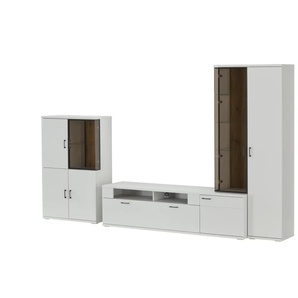 Jette Home Wohnkombination Yannik - weiß - Materialmix - 352 cm - 212 cm - cm 50,0 | Möbel Kraft
