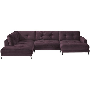 Jette Home Wohnlandschaft aus Samt Jette Return  ¦ lila/violett ¦ Maße (cm): B: 359 H: 84 T: 105.0