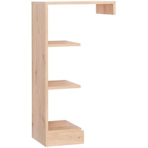 Jimmylee Anstellregal Leo , Eiche , Holzwerkstoff , 2 Fächer , 55x101x33 cm , DIN EN ISO 9001 , Kinder & Jugendmöbel, Kindermöbel, Kinderregale
