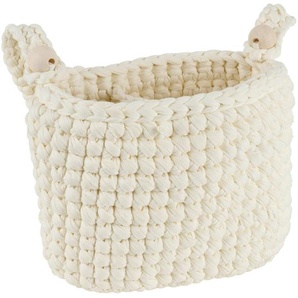 Jimmylee Aufbewahrungskörbchen, Beige, Textil, 0.5 L, rechteckig, 10x15x22 cm, zum Einhängen, Spielzeug, Spielzeugkisten