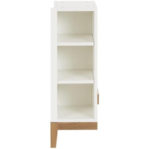 Jimmylee Babyunterstellregal Scandic , Weiß, Eiche , Holzwerkstoff , Eiche , massiv , 27.6x82x37 cm , Babymöbel, Babyregale