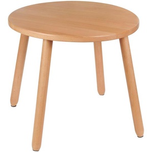 Jimmylee Kindertisch, Natur, Holz, Buche, vollmassiv, Uni, rund, rund, 48 cm, einfacher Aufbau, Babymöbel, Kindersitzgruppen