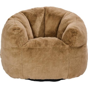 Jimmylee Sitzsack Soft and Cozy, Braun, Textil, Uni, Füllung: Schaumstoff, 76x66x73.5 cm, Indoor, Wohnzimmer, Hocker, Sitzsäcke