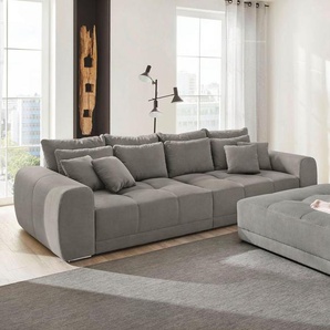 Jockenhöfer Gruppe Big-Sofa Moldau, Inklusive loser Rücken- und Zierkissen, frei im Raum stellbar