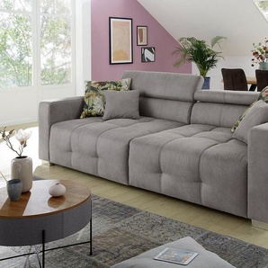 Jockenhöfer Gruppe Big-Sofa Trento, mit Wellenfederung, Sitzkomfort und mehrfach verstellbare Kopfstützen