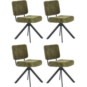 Jockenhöfer Gruppe Drehstuhl Gloria (Set, 4 St) (Set, 4 St), Inklusive Drehfunktion (360), Taschenfederkern, Chenille