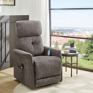 Jockenhöfer Gruppe TV-Sessel Denver, mit elektromotorischen Verstellfunktionen, Aufstehfunktion, Heizfunktion, Massage, Federkern, 2 Motoren, Fernbed.