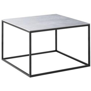 Johann Jakob Couchtisch, Grau, Keramik, quadratisch, eckig, Flachrohr, 65x41.5 cm, gastro- und objekttauglich, einfacher Aufbau, Wohnzimmer, Wohnzimmertische, Couchtische, Metall-Couchtische