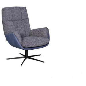 Johann Jakob Relaxsessel Jerry II , Blau , Textil, Leder , Echtleder , Rindleder , 80x99x91 cm , Fußauswahl, Stoffauswahl , Wohnzimmer, Sessel, Relaxsessel