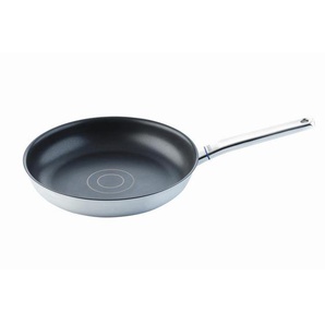 Johann Lafer Bratpfanne Lafer, Silber, Metall, rund, hitzebeständige Griffe, rostfrei, antihaftbeschichtet, energiesparend, Kochen, Pfannen,