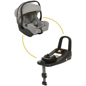 Joie Babyschale i-gemm 2 inkl. i-Base, Grau, Textil, 66x43x58 cm, ECE R 129 i-Size, 5-Punkt-Gurtsystem, abnehmbarer und waschbarer Bezug,