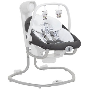 Joie Schaukelwippe Serina 2 in 1 Logan, Grau, Weiß, Textil, 72.5x81.5x91.5 cm, Bezug abnehmbar, waschbar, Sicherheitsgurt, Tragegriff, Wippe