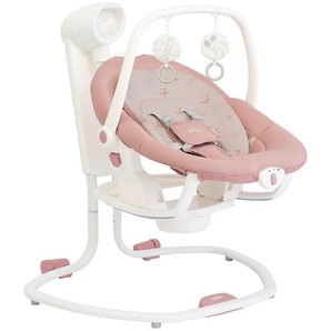 Joie Schaukelwippe Serina 2in1, Altrosa, Hellrosa, Kunststoff, 69x83x85 cm, Bezug abnehmbar, waschbar, Sicherheitsgurt, Spielbogen, Tragegriff, Wippe feststellbar, Vibration, Musik, elektronische Schaukelfunktion, Babymöbel, Babywippe