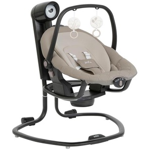 Joie Schaukelwippe Serina 2in1, Hellbraun, Textil, 69x83x85 cm, Bezug abnehmbar, waschbar, Sicherheitsgurt, Spielbogen, Wippe feststellbar, Vibration,