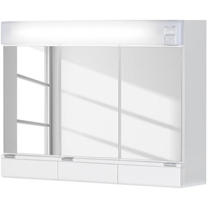 Jokey Spiegelschrank Jade Comfort Kunststoff Weiß 70x54x18 cm (BxHxT)