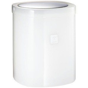 JOOP! Badeimer mit Schwingdeckel  JOOP! Crystal Line ¦ weiß ¦ Polyresin (Kunstharz) ¦ Maße (cm): B: 19 H: 23