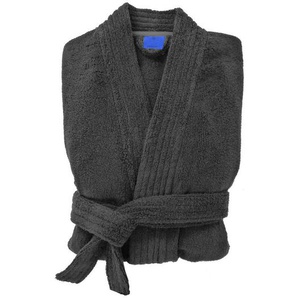 Joop! Bademantel Anthrazit, Grau, Textil, Uni, Gr. 46/48, male, Oeko-Tex® Standard 100, Taschen, angenehm warm, hochwertige Qualität, modische Optik,